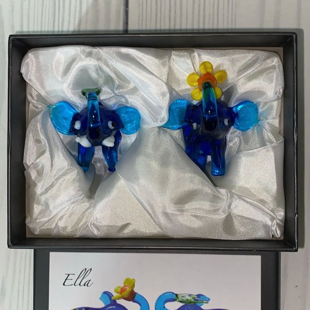 Pier 1 Imports Glass Elephants